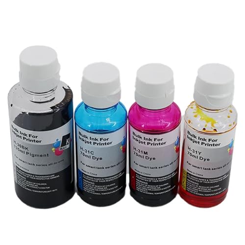 GT31 GT32XL GT5810 GT5820 Farbstoff-Tintennachfüllung, kompatibel mit Tank-Serie 7301 6001 7602 5101 7001 450 455 457 513 551 555 558 559(1SET(KCMY)) von AWGSRZIU
