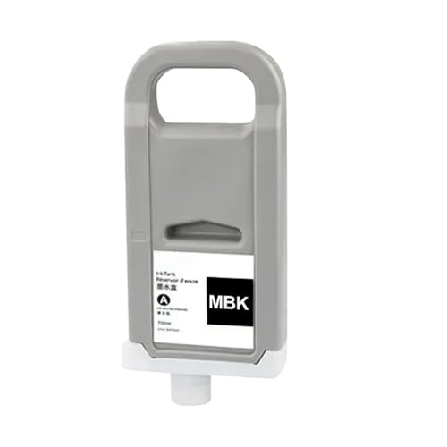 AWGSRZIU Kompatible 700-ml-Tintenpatrone PFI-57 Kompatibel mit ImagePROGRAF PRO-520 PRO-540 PRO-540s PRO-560s 12 Farben volle Tinte(PFI-57 MBK) von AWGSRZIU