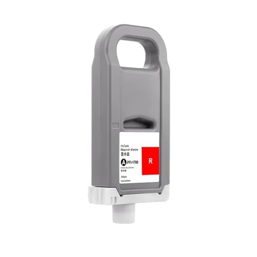 AWGSRZIU Kompatible 700-ml-Tintenpatrone PFI-57 Kompatibel mit ImagePROGRAF PRO-520 PRO-540 PRO-540s PRO-560s 12 Farben volle Tinte(PFI-57 R) von AWGSRZIU