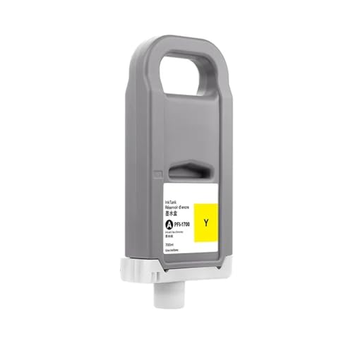 AWGSRZIU Kompatible 700-ml-Tintenpatrone PFI-57 Kompatibel mit ImagePROGRAF PRO-520 PRO-540 PRO-540s PRO-560s 12 Farben volle Tinte(PFI-57 Y) von AWGSRZIU
