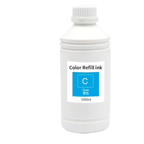 AWGSRZIU Kompatible Großpigment-Tintennachfüllung Kompatibel mit Riso Comcolor Serie 3010R 3050R 7050R 9050R EX7050 EX9050 FT1430 FT2430 FT5430 FT5230 Drucker(1000ML Pigment C) von AWGSRZIU