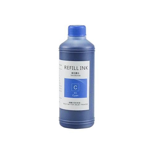 AWGSRZIU Kompatible Nachfülltinte 1000 ml Pigmentfarbstoff Kompatibel mit 728 728XL Kompatibel mit Designjet T730 T830 Drucker(C (Dye)) von AWGSRZIU