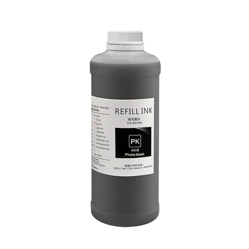 AWGSRZIU Kompatible Nachfülltinte 1000 ml Pigmentfarbstoff Kompatibel mit 728 728XL Kompatibel mit Designjet T730 T830 Drucker(PK (Dye)) von AWGSRZIU