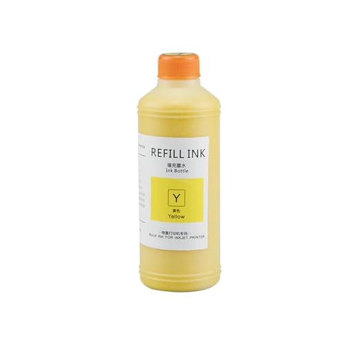 AWGSRZIU Kompatible Nachfülltinte 1000 ml Pigmentfarbstoff Kompatibel mit 728 728XL Kompatibel mit Designjet T730 T830 Drucker(Y (Dye)) von AWGSRZIU