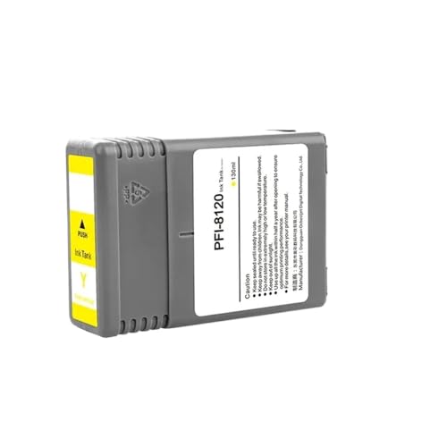AWGSRZIU Kompatible PFI-8120 Tintenpatrone mit Pigmenttinte Kompatibel mit IPF M5200 M5205 M5200MFP M5300 M5305 M5300MFP M5305MFP(Y) von AWGSRZIU