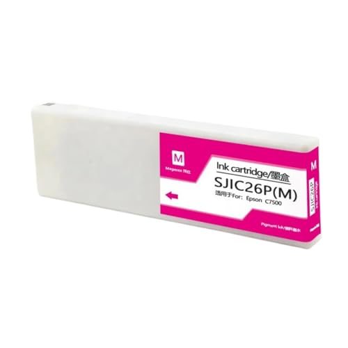 AWGSRZIU Kompatible Patrone Kompatibel mit SJIC26P TM-C7500 mit 300 ml Pigmenttinte Kompatibel mit Colorworks C7500 Etikettendrucker(1PC M) von AWGSRZIU