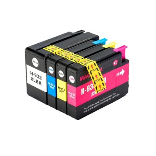 AWGSRZIU Kompatibler Druckkopf 932 933 CB863 Kompatibel mit Officejet 7510 7110 7612 7610 6700 Drucker(932XL Ink Cartridge) von AWGSRZIU