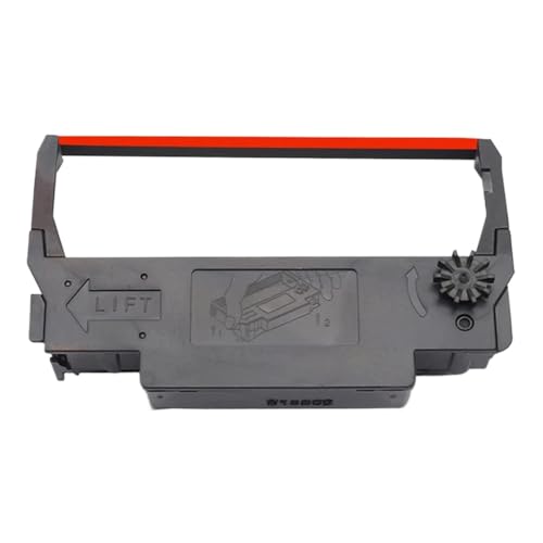 AWGSRZIU Kompatibles Farbbandset Kompatibel mit ERC30 ERC34 ERC38, 10 Stück, 12,7 mm x 5 m, Schwarz, Lila, Schwarz, Rot, Kompatibel mit TM-U220 U230 TM-U210 U370(10PCS Red Black) von AWGSRZIU