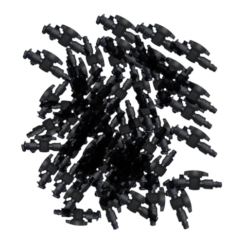 ＡＷＨＡＯ 100x Tropf Bewässerung Armaturen Stecker Tropf Schlauch Mutter Schloss Reparatur Teile von ＡＷＨＡＯ