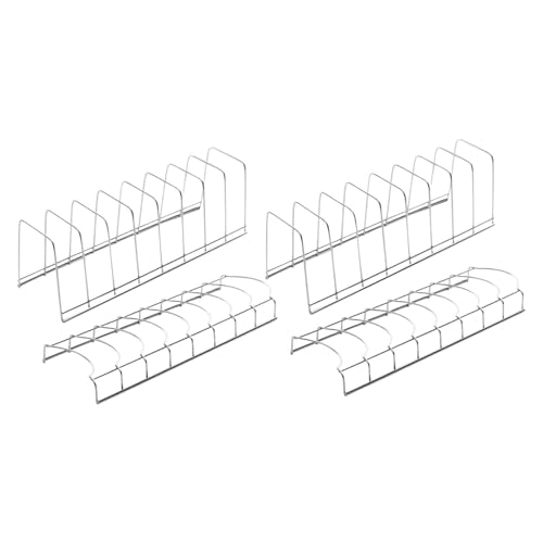 ＡＷＨＡＯ 2 Stück Abtropfgestell für Schüsseln, 2 Stück Geschirrständer, Utensilienhalter, Robuster Gitter Organizer, Abtropfkorb, Abtropfgestell, Silber von ＡＷＨＡＯ