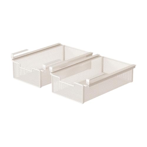 AWHAO 2 X Aufbewahrungskörbe unter Dem Regal, Ausziehbarer Multifunktionaler Hängehalter unter Der Schreibtischschublade für Schlafzimmer Und Wohnheimschrä, 25x38x12cm AWHAO 2 X Aufbewahrungskörbe unter Dem Regal, Ausziehbarer Multifunktionaler Hängehalter unter Der Schreibtischschublade für Schlafzimmer Und Wohnheimschrä, 25x38x12cm von AWHAO