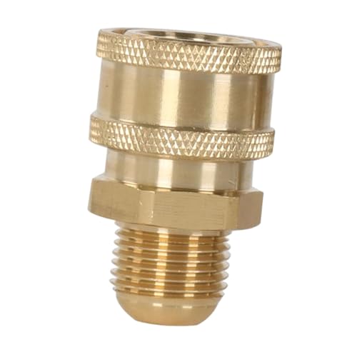 AWHAO 3/8 Zoll Hochdruckreiniger Adapter, Schnellanschluss, Kupfer Anschlussstück, Einfach zu Installieren, Female AWHAO 3/8 Zoll Hochdruckreiniger Adapter, Schnellanschluss, Kupfer Anschlussstück, Einfach zu Installieren, Female von AWHAO