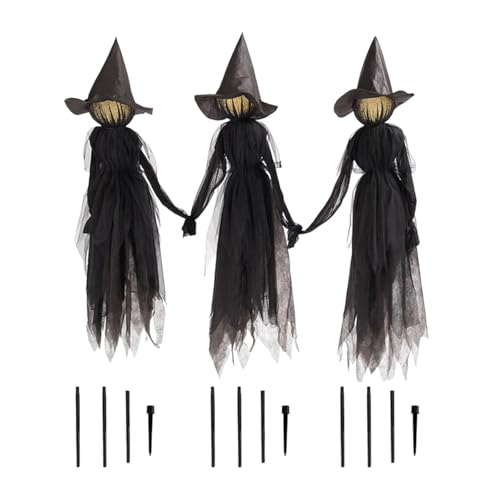 ＡＷＨＡＯ 3 Stück Leuchtende Händchen Haltende Schreiende Hexen Ornamente für von ＡＷＨＡＯ