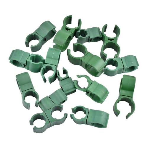 AWHAO 50 Stück Clips für Pflanzenstützen, Kletterhilfen für Gewächshaus und Garten, Mehrfarbig, 16 Mm AWHAO 50 Stück Clips für Pflanzenstützen, Kletterhilfen für Gewächshaus und Garten, Mehrfarbig, 16 Mm von AWHAO