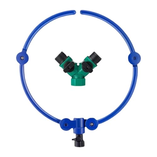 AWHAO Bewässerungsring zur Pflanzenbewässerung als Verstellbare Kreisbewässerung für Sträucher mit Y-verteiler für eine Einfache Montage für Hinterhof Und AWHAO Bewässerungsring zur Pflanzenbewässerung als Verstellbare Kreisbewässerung für Sträucher mit Y-verteiler für eine Einfache Montage für Hinterhof Und von AWHAO