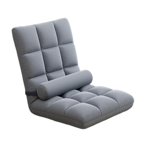 ＡＷＨＡＯ Bodenstuhl mit Rückenlehne Couch-Liegestuhl Schlafbett Erwachsene -Gaming-Stuhl, Grau von ＡＷＨＡＯ