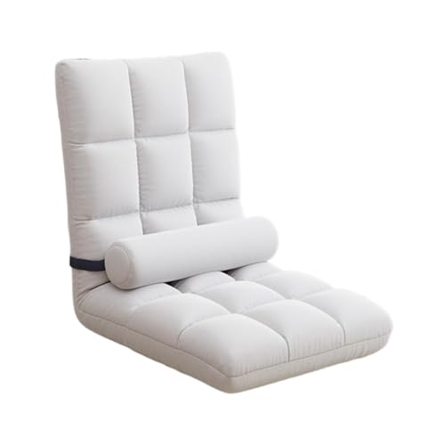 ＡＷＨＡＯ Bodenstuhl mit Rückenlehne Couch-Liegestuhl Schlafbett Erwachsene -Gaming-Stuhl, Weiß von ＡＷＨＡＯ