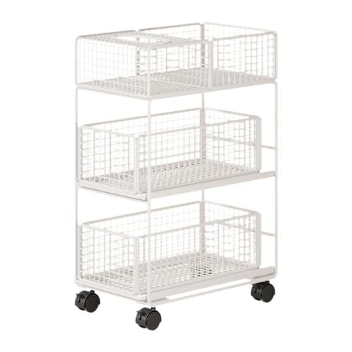 AWHAO Bücherregal-Rollwagen, praktischer Aktenhalter unter dem Schreibtisch, M with Tissue Box AWHAO Bücherregal-Rollwagen, praktischer Aktenhalter unter dem Schreibtisch, M with Tissue Box von AWHAO