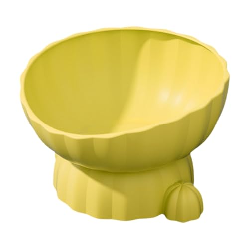 AWHAO Erhöhter Katzennapf, Snackbehälter, Haustierbedarf, Katzenfutternapf, Nackenschutznapf, Katzennapf, GELB AWHAO Erhöhter Katzennapf, Snackbehälter, Haustierbedarf, Katzenfutternapf, Nackenschutznapf, Katzennapf, GELB von AWHAO