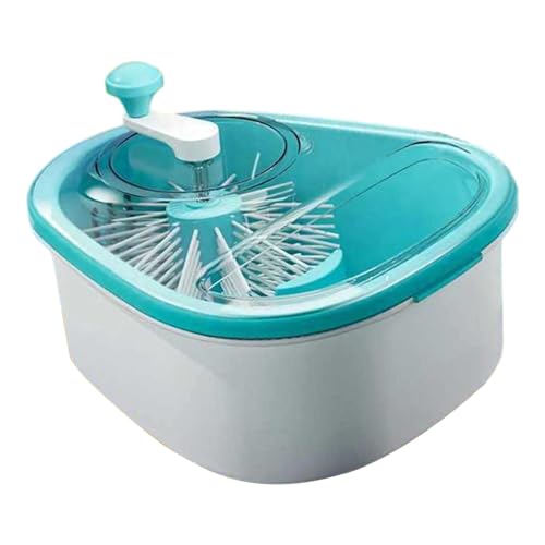 AWHAO Fruchtwascher Obst Und Gemüsewaschgerät mit Drehfunktion Ergonomischer Handgriff Und Pp Transparente Sichtabdeckung für Senioren Küche Hau, Blau AWHAO Fruchtwascher Obst Und Gemüsewaschgerät mit Drehfunktion Ergonomischer Handgriff Und Pp Transparente Sichtabdeckung für Senioren Küche Hau, Blau von AWHAO