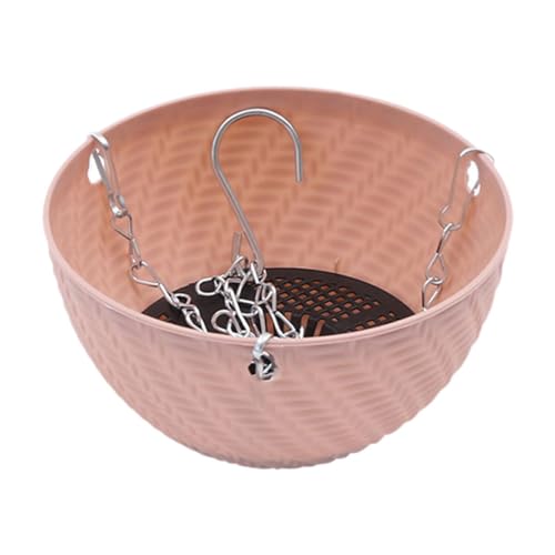 ＡＷＨＡＯ Hängekörbe, hängende Blumentöpfe, Pflanztöpfe mit Abflusslöchern für den Verandagarten, Rosa von ＡＷＨＡＯ