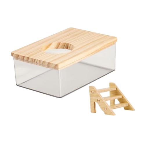 ＡＷＨＡＯ Hamster Sandbadebox mit Leiter, Lebensraum für Mäuse Und Rennmäuse, L von ＡＷＨＡＯ