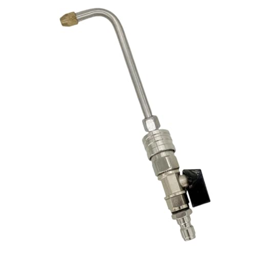 ＡＷＨＡＯ Hochdruckreiniger Verlängerung, Reinigungsstabteile, Hochleistungs Gartenschlauchadapter, 25 Grad Fächersprühdüse, 90 Grad gebogen von ＡＷＨＡＯ