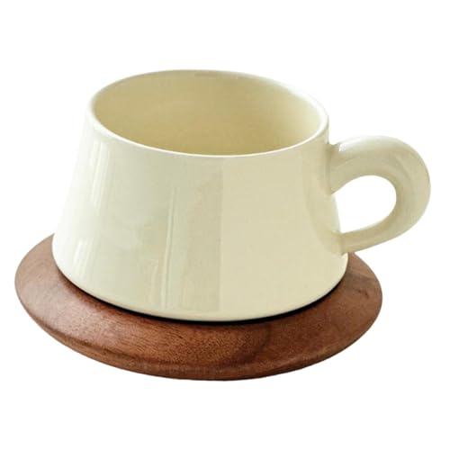 ＡＷＨＡＯ Kaffeetasse mit Untertasse 300 Ml Kaffeegeschirr für Party Büro Tee Milch von ＡＷＨＡＯ