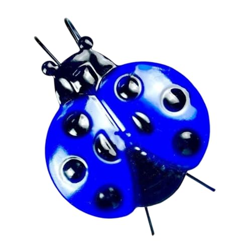 AWHAO Metall-Wandskulptur mit Marienkäfer für Terrasse und Zaun, Blau AWHAO Metall-Wandskulptur mit Marienkäfer für Terrasse und Zaun, Blau von AWHAO