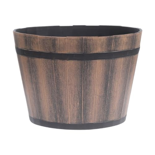 ＡＷＨＡＯ Runder Blumentopf für Den Außenbereich, Pflanztopf mit Wasserabflusslöchern für Balkon Und Terrasse, Mehrfarbig, 6inch von ＡＷＨＡＯ
