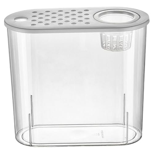 ＡＷＨＡＯ Schreibtisch Aquarium Fischtankkasten mit Deckel Container Gecko Eidechsen, Weißer Deckel von ＡＷＨＡＯ
