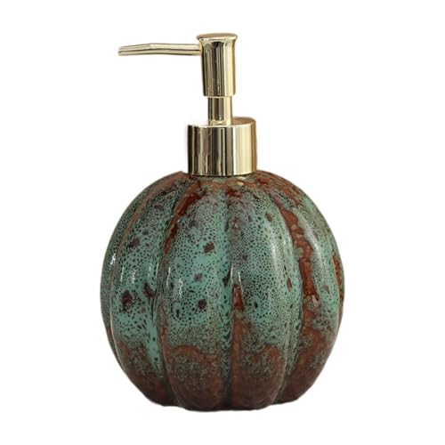 ＡＷＨＡＯ Seifenspender mit Handpumpe Als Stilvoller Lotionspender Und Dosierspender für Den Herbst EIN Handseifenspender Und Flüssigseifenspender Aus F, Blau von ＡＷＨＡＯ