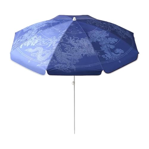 ＡＷＨＡＯ Terrassenschirmdach für Den Außenbereich, Einfacher Aufbau, Strandschutz, Blau von ＡＷＨＡＯ