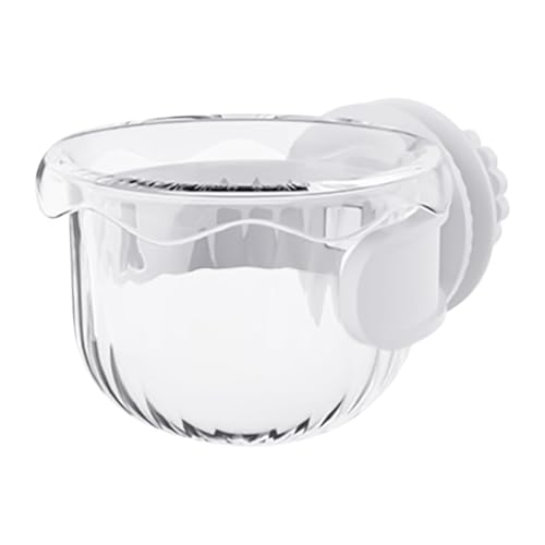 ＡＷＨＡＯ Vogelfutterschale, Vogelfutterspender, Nymphensittiche, Wellensittiche, Aras, für Kleintiere, Papageien, Futternapf, Papageienfutternap, Weiß von ＡＷＨＡＯ