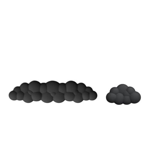 1. Ergonomische Memory-Foam-Tastatur-Handgelenkauflage mit Basis, bequeme Schreibtischunterlage für Computer, Laptop, Büro, Gaming, waschbar, Schreibtisch-Handgelenkkissen für Computer von AWJUWHBJ
