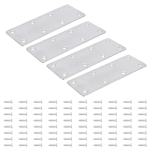 4 Stück Metall gerade Strebe Reparatur Verbindung Befestigung Halterung Edelstahl feste Winkel Klammern Verbinder Holz Halterung Verbinder 4 Stück Metall gerade Strebe Reparatur Verbindung Befestigung Halterung Edelstahl feste Winkel Klammern Verbinder Holz Halterung Verbinder von AWJUWHBJ
