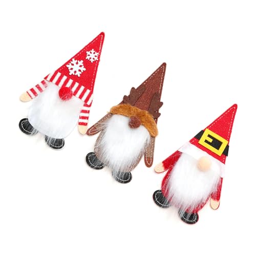 AWJUWHBJ 3 x Besteckhalter für Weihnachten, Dinner-Party, Weihnachtsmann, platzsparende Aufbewahrung, Besteckhüllen, Weihnachtsutensilienhalter AWJUWHBJ 3 x Besteckhalter für Weihnachten, Dinner-Party, Weihnachtsmann, platzsparende Aufbewahrung, Besteckhüllen, Weihnachtsutensilienhalter von AWJUWHBJ