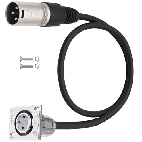 AWJUWHBJ Professioneller 3-poliger Stecker auf D-Serie, 0,6 m Panelmontage, Kabel, Verriegelungsdesign, geräuschresistent, auditives Verbindungskabel AWJUWHBJ Professioneller 3-poliger Stecker auf D-Serie, 0,6 m Panelmontage, Kabel, Verriegelungsdesign, geräuschresistent, auditives Verbindungskabel von AWJUWHBJ