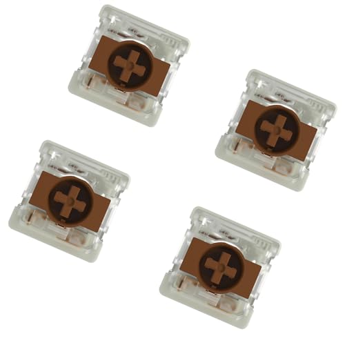 AWJUWHBJ Tastatur-Schalter mit niedrigem Profil, leise Linearität, 4 Stück, für mechanische Standard-Büro-Gaming-Schalter für Programmierer von AWJUWHBJ