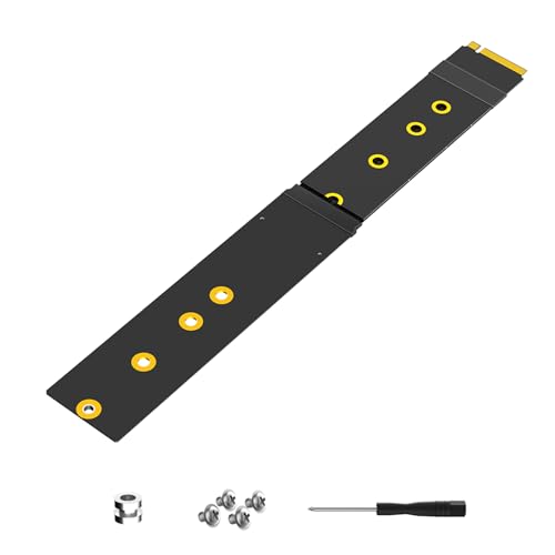 AWJUWHBJ Zwei direktionale HDDs Verlängerungsadapter PCIe 180 Grad Design für NGFFs B SATAs und M NVME Flexible FPC NVME Verlängerungskabel von AWJUWHBJ