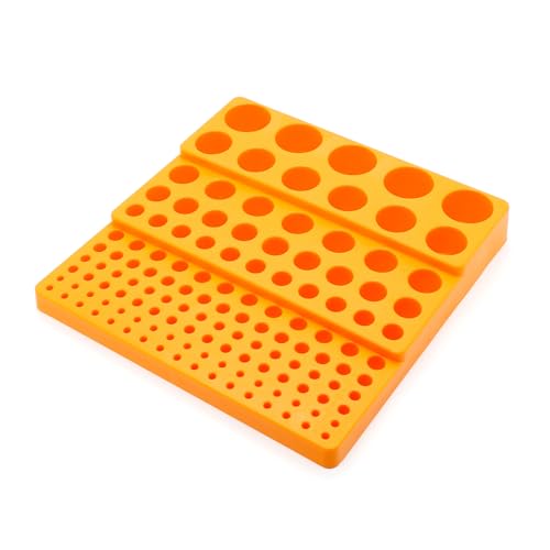 Fräs-Bit-Aufbewahrungsschale mit 131 Löchern, Bohrer-Endfräser, Aufbewahrungsbox für 4–32 mm Fräser, Werkzeug-Organizer von AWJUWHBJ