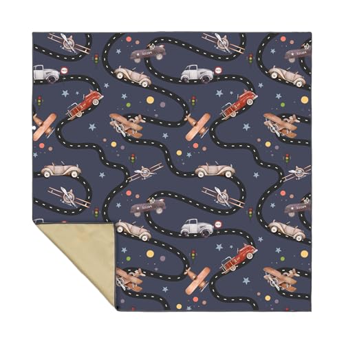 Große 130 x 130 cm Baby-Fußmatte mit einzigartigem Muster, rutschfeste Silikon-Unterseite für einfache Reinigung, extra große Hochstuhl-Matte Große 130 x 130 cm Baby-Fußmatte mit einzigartigem Muster, rutschfeste Silikon-Unterseite für einfache Reinigung, extra große Hochstuhl-Matte von AWJUWHBJ