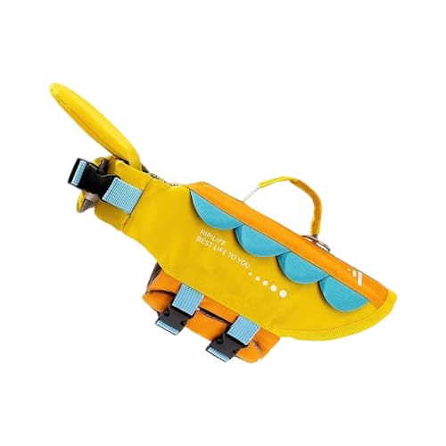 Hundeschwimmweste, schöne Schwimmweste für Hunde, zum Schwimmen, Bootfahren, mit hohem Auftriebsgriff, schwimmende Schwimmweste, Haustier-Lebensretter von AWJUWHBJ