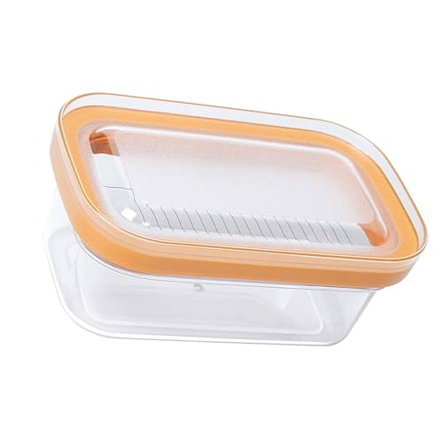 Käse-Aufbewahrungsbehälter aus Edelstahl in Lebensmittelqualität Butterdose mit Deckel Cutter Box W Container Käse-Aufbewahrungsbehälter aus Edelstahl in Lebensmittelqualität Butterdose mit Deckel Cutter Box W Container von AWJUWHBJ