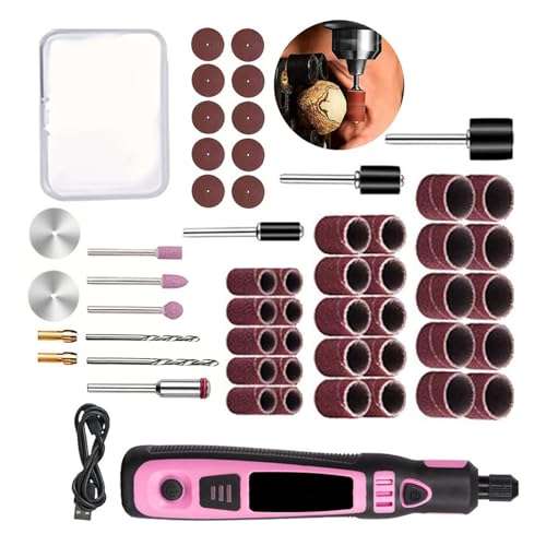 Mehrzweck-Gravierstift mit 54 Schleifkopf, wiederaufladbarer Akku oder präzisem Schnitzen und Polieren, komplettes Gravurwerkzeug-Set mit Zubehör Mehrzweck-Gravierstift mit 54 Schleifkopf, wiederaufladbarer Akku oder präzisem Schnitzen und Polieren, komplettes Gravurwerkzeug-Set mit Zubehör von AWJUWHBJ