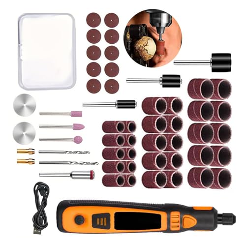 Mehrzweck-Gravierstift mit 54 Schleifkopf, wiederaufladbarer Akku oder präzisem Schnitzen und Polieren, komplettes Gravurwerkzeug-Set mit Zubehör Mehrzweck-Gravierstift mit 54 Schleifkopf, wiederaufladbarer Akku oder präzisem Schnitzen und Polieren, komplettes Gravurwerkzeug-Set mit Zubehör von AWJUWHBJ