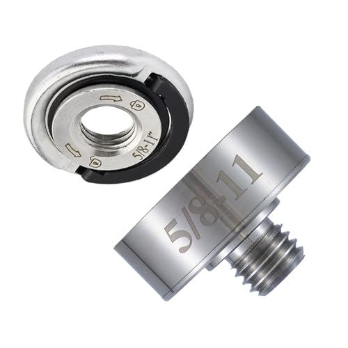 Mehrzweck-Winkelschleifer-Adapter, 5/8-Zoll-11 Gewindeschäfte mit Sicherungsmutter für X sichere Befestigungen, Winkel, Schleifer, Dorn Adapter von AWJUWHBJ