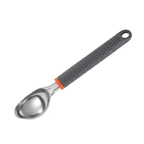 Press Styles Eisportionierer, Stahlkopf mit ergonomischem PP-Griff für einfaches Obstballen und Desserts, einfaches Drücken von Eisportionierern, Stahl von AWJUWHBJ