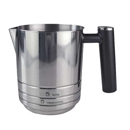Schneller Milchaufschäumer-Schneebesen erzeugt Schaumbecher für Kaffee-Getränke, abnehmbares Edelstahlteil, einfache Wartung, Edelstahlaufschäumer-Aufsatz von AWJUWHBJ