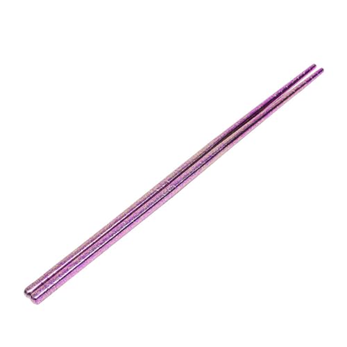 Stabile Essstäbchen aus Metall, mikrobiell beständige Beschichtung, ergonomischer, rutschfester Griff, tragbare Utensilien für moderne Küchen, rutschfeste Essutensilien aus Metall von AWJUWHBJ